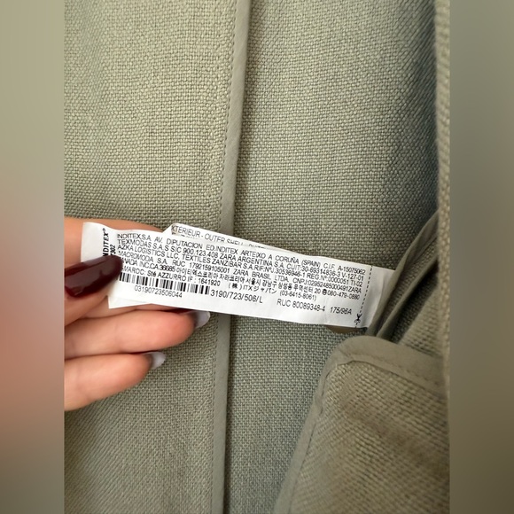 Zara Women's Sage Green Blazer Coat - Picture 10 of 14